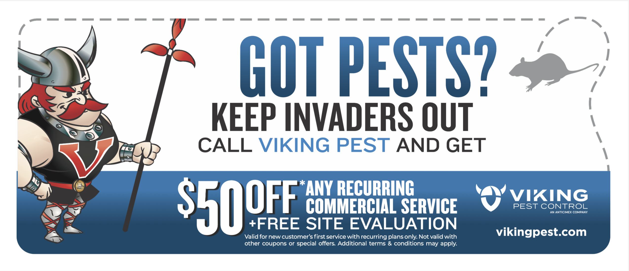 Save $50 on Commercial Pest Control Services